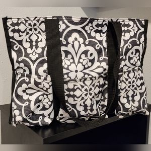 Thirty-One Medallion Medley Zip-top Organizing Utility Tote